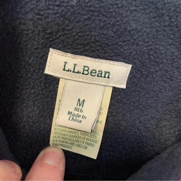 L.L. Bean pink plaid  fleece cotton shaket - Picture 2 of 5